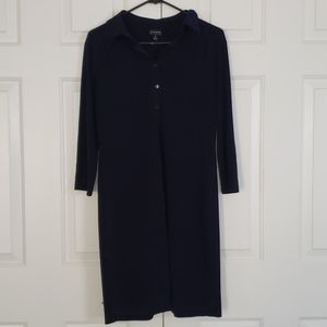 Business Navy Shirt Dress - Great for work
